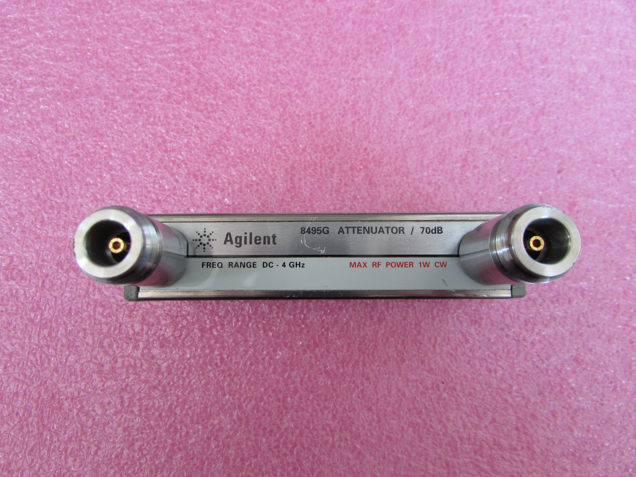 HP进口8495G DC-4GHz70dB10dB步进 N母24V RF射频程控电控衰减器