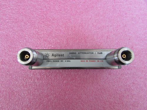 HP进口8495G DC-4GHz70dB10dB步进 N母24V RF射频程控电控衰减器