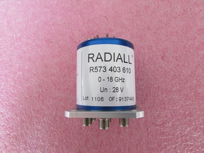 Radiall R573403610 DC-18GHz 28V SMA SP6T 射频微波同轴开关