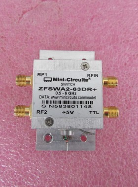 Mini ZFSWA2-63DR+ 0.5-6GHz 5V SPDT TTL 射频微波同轴开关