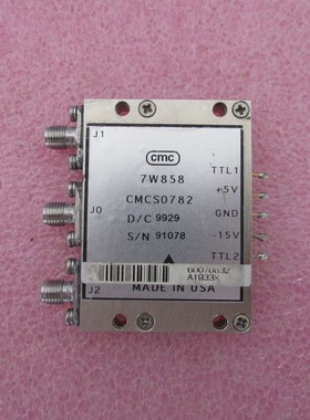 CMC CMCS0782 0.05-12.4GHz SMA SPDT TTL 射频微波 PIN 固态开关