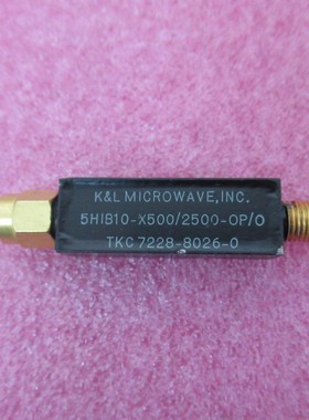 K&L 5H1B10-X500/2500-OP/O 500-6000MHz 射频微波同轴高通滤波器