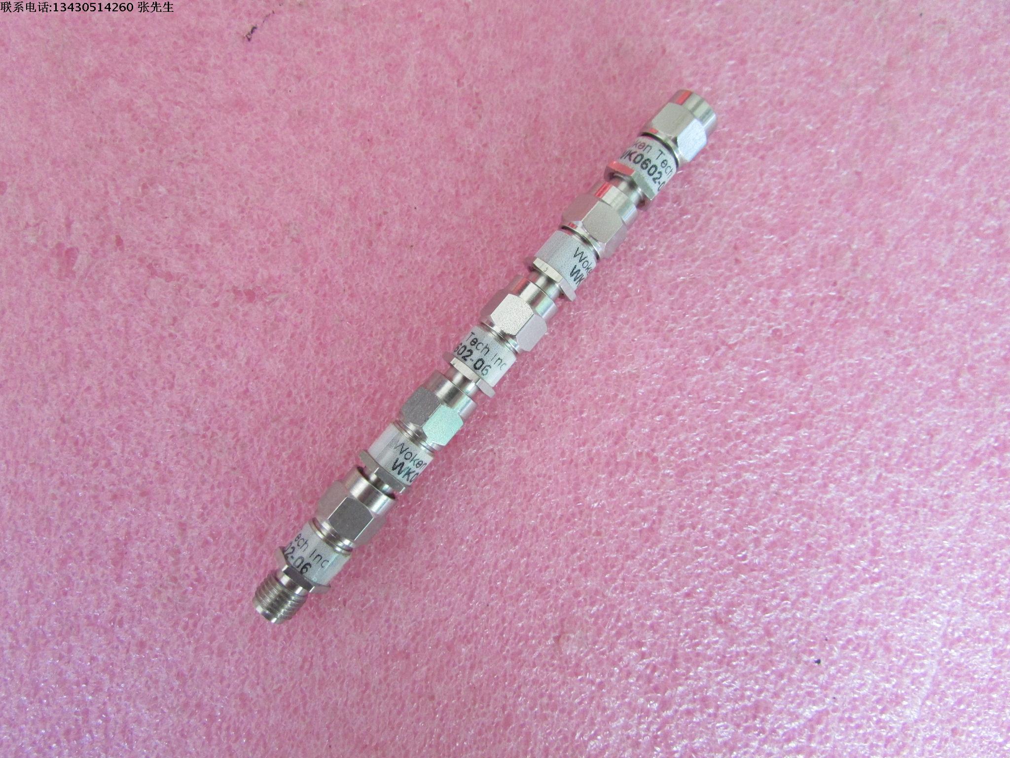 Woken进口 WK0602-06 6dB DC-18GHz 2W SMA RF 射频微波同轴固定衰减器 品      牌:   Woken 型      号：WK0602-06 衰 减  量:  6dB 频      率：DC-18GHz   可提供详细测试 接       头：