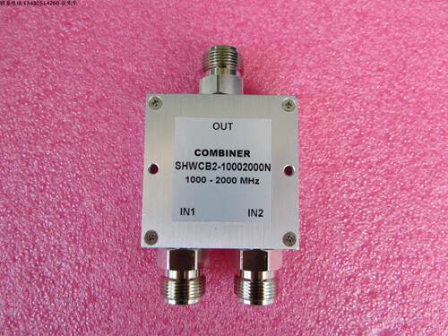 SHWCB2-10002000N  1000-2000MHz 10W N 射频微波二合一合路器 型号：SHWCB2-10002000N 分路：2- Way 频率范围：1000-2000MHz  插入损耗： ＜0.5dB  隔离度：＞ 27 dB  功率： 10W 连接器形式：N 母 Femal