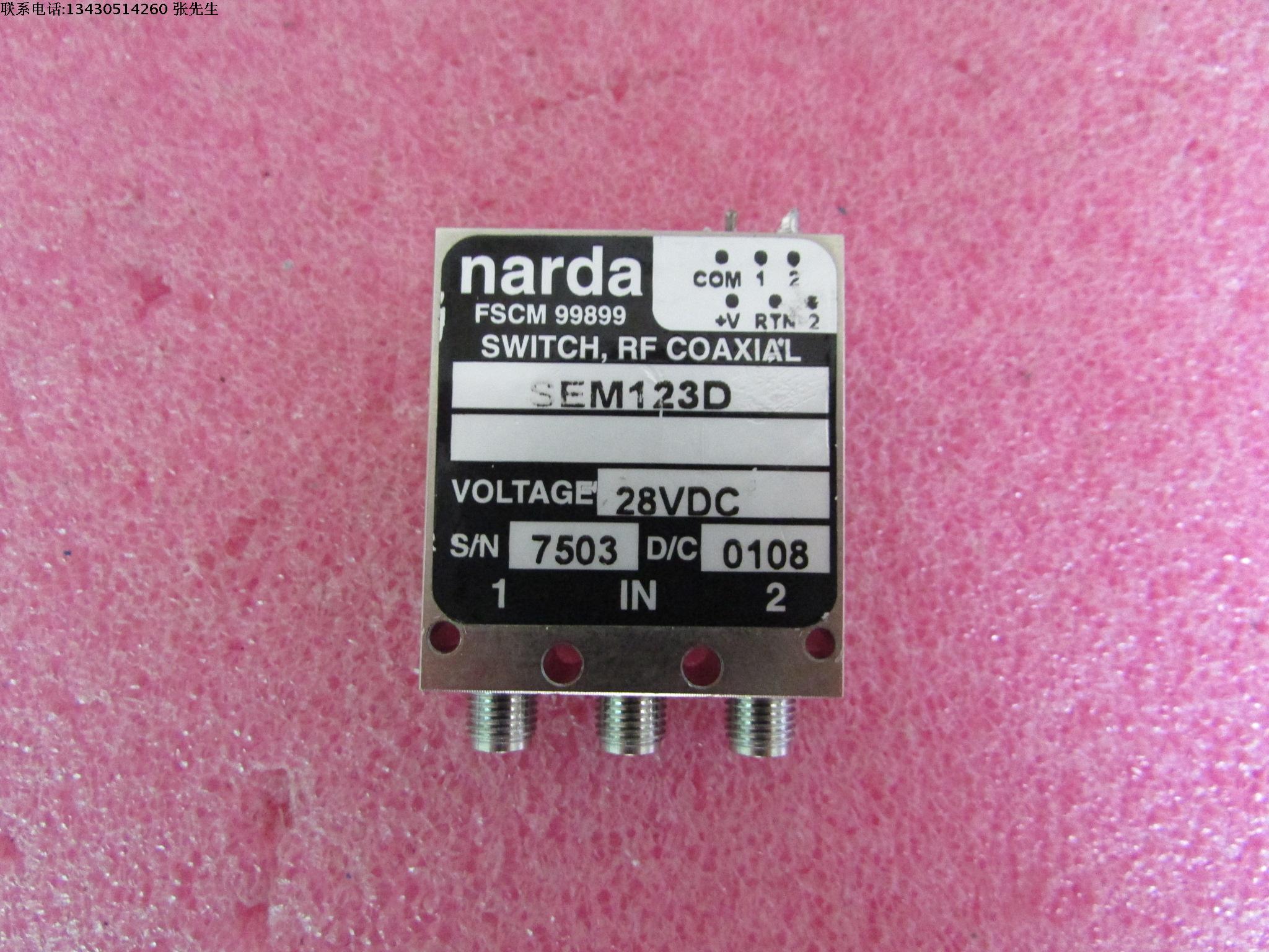 SEM123D DC-18GHz SMA SPDT RF 单刀双掷 射频微波 同轴开关