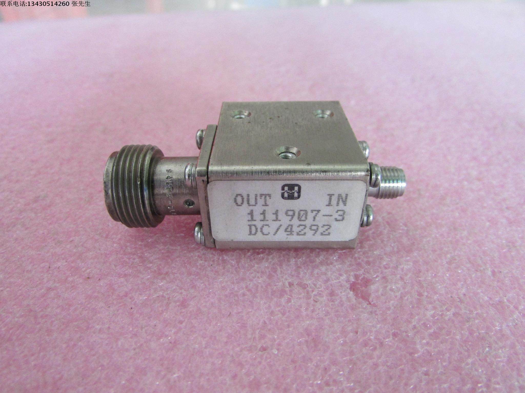 HARRIS进口 5.5-7.5GHz 19dB  SMA RF 射频微波同轴隔离器 质量包好，包能用  可提供详细测试图 请放心购买 品牌:HARRIS 型号：111907-3 频率范围：5.5-7.5GHz 插损:＜0.5dB  隔离度.:＞19dB，
