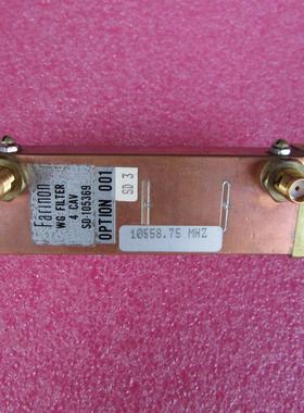 进口  中心频率：10.62GHz  10.60-10.64GHz射频同轴带通滤波器