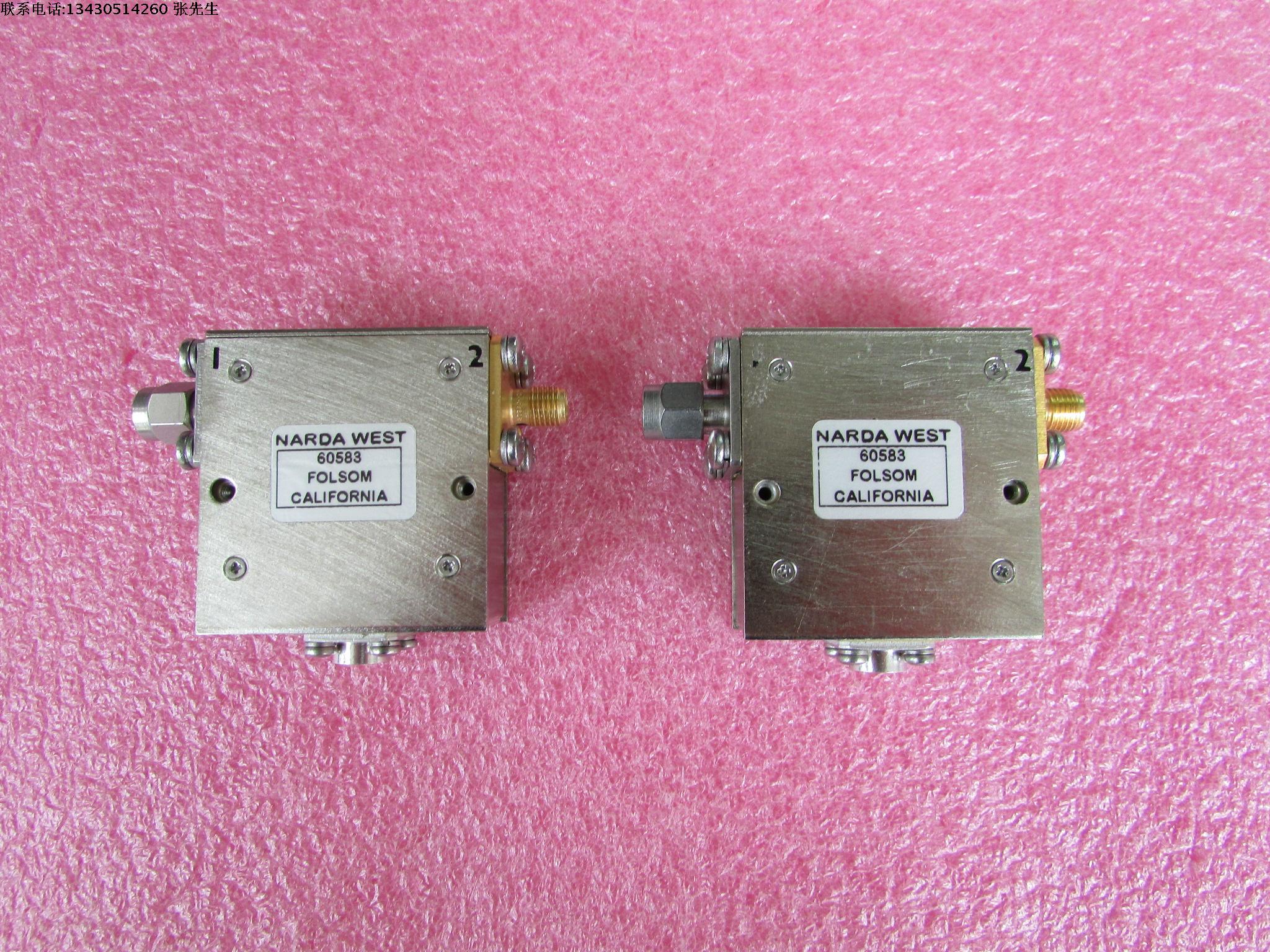NARDA进口 60583  850-1050MHz  SMA RF 射频微波同轴隔离器  质量包好，包能用 可提供详细测试图 请放心购买 频率范围： 850-1050MHz 插损:＜0.5dB 隔离度.:＞20dB 接头：SMA-f-m 插损测试图