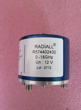 全新 R574402430  Radiall   SP4T 18GHz  SMA 12V 射频同轴开关