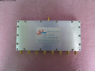 进口SL21051C  800-2500MHz 50W SMA射频同轴8路 一分八功分器