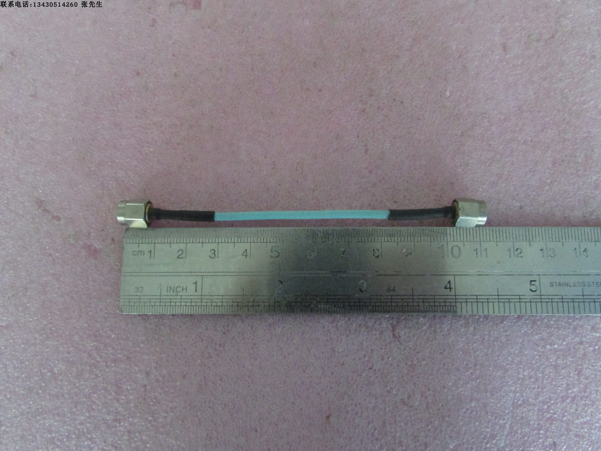 进口 DC-18GHz SMA-SMA公 RF 11厘米 不锈钢接头  射频微波半柔同轴电缆跳线