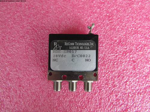 RCT进口  RSD-SR017  DC-18GHz SMA  28V 300W 单刀双掷 射频微波高功率同轴开关 频率范围：DC-18GHz  插损：0.3dB 隔离度：80dB 输入最大功率：300W 工作电压：28V 控制