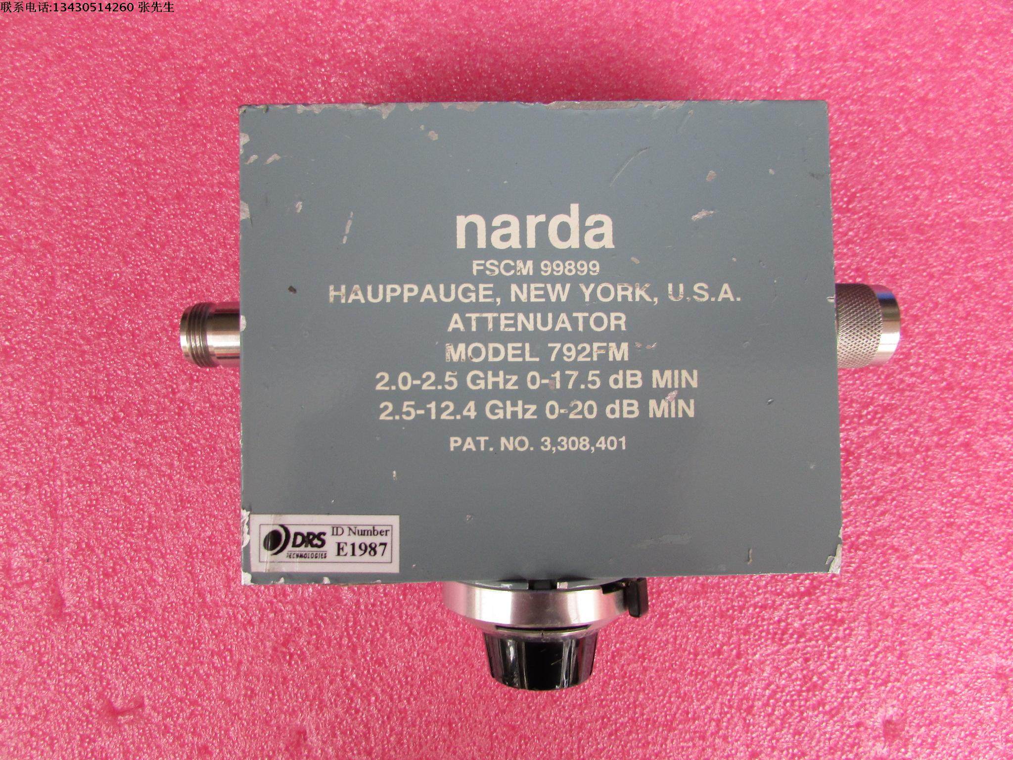 Narda进口 2-18GHz  0-70dB N 射频微波同轴精密连续可调衰减器