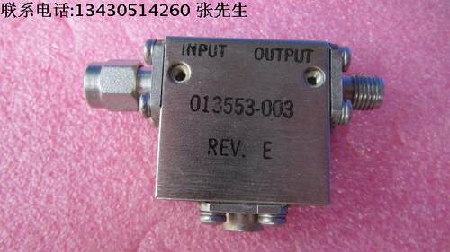 美国进口  1.96-2.3GHz  SMA 隔离度20dB RF 射频微波同轴隔离器 工作频率：1.96-2.3GHz  隔离度：大于20dB 插损：0.5 接头：SMA