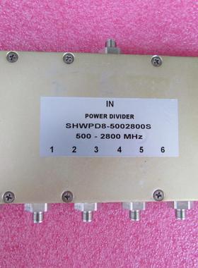 SHWPD6-6002700S  600-2700MHz  10W SMA 射频微波一分六功分器