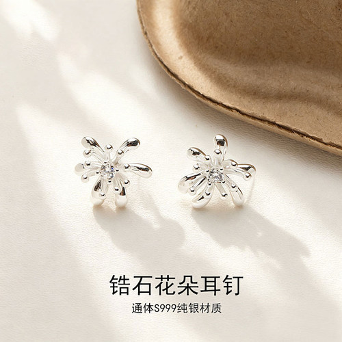 高级感简约925纯银圆圈耳环