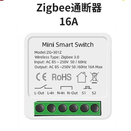 涂鸦智能zigbee通断器mini通断器暗盒