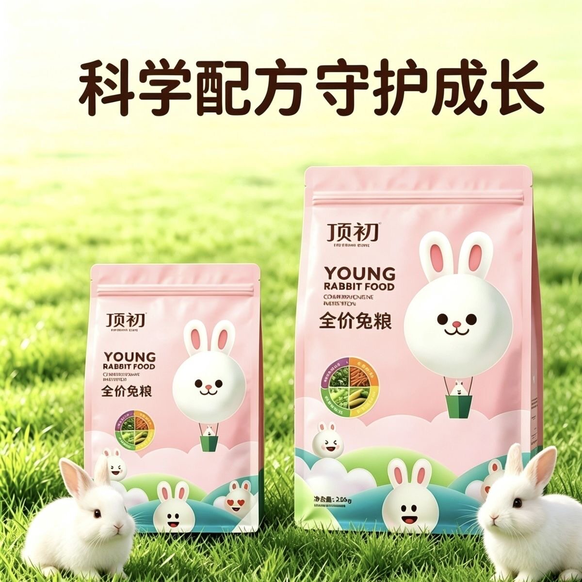 顶初兔粮小兔子粮食幼兔兔粮荷兰猪宠物侏儒兔垂耳兔仓鼠多维混合图片