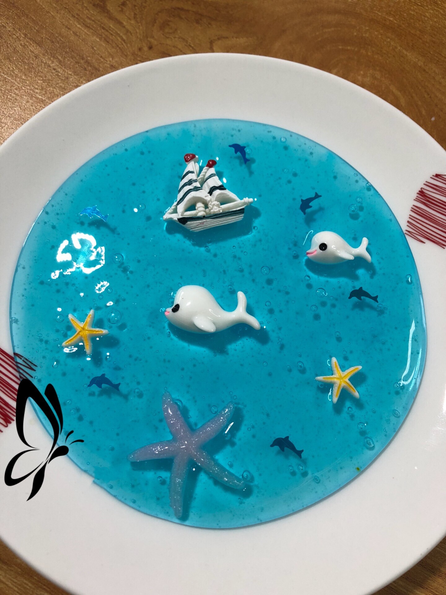 喔家の 海豚湾 史莱姆水晶泥鼻涕泥发泄声控手工制作戳戳泥