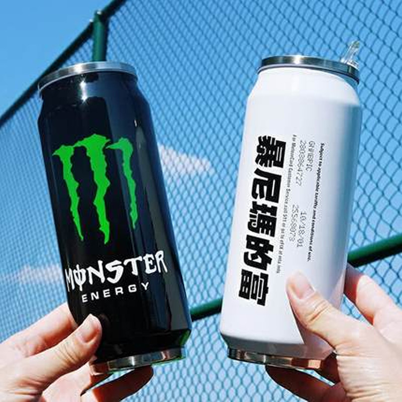 创意易拉罐保温杯韩版男女学生可乐个性潮流不锈钢吸管杯茶水杯子