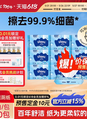舒洁湿厕纸羊驼装40抽*10包擦屁股厕所湿纸巾擦菌洁厕私处