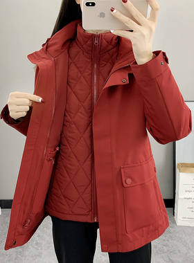 户外棉内胆三合一冲锋衣女可拆卸两件套防风加厚外套保暖登山服冬