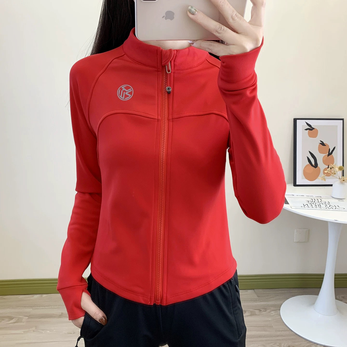 秋冬加绒运动上衣女款立领拉链保暖跑步外套专业健身瑜伽服速干衣,运动服/休闲服装,跑步外套,淘宝优惠券,粉丝福利购,淘宝优惠卷