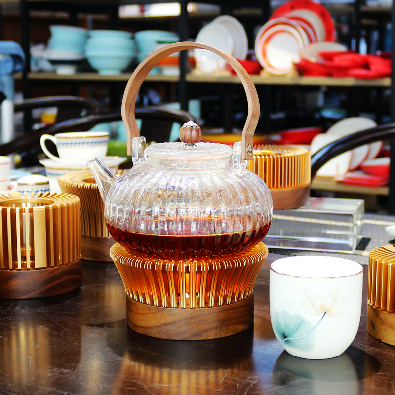 正益芳暖茶器新中式合金茶壶底座