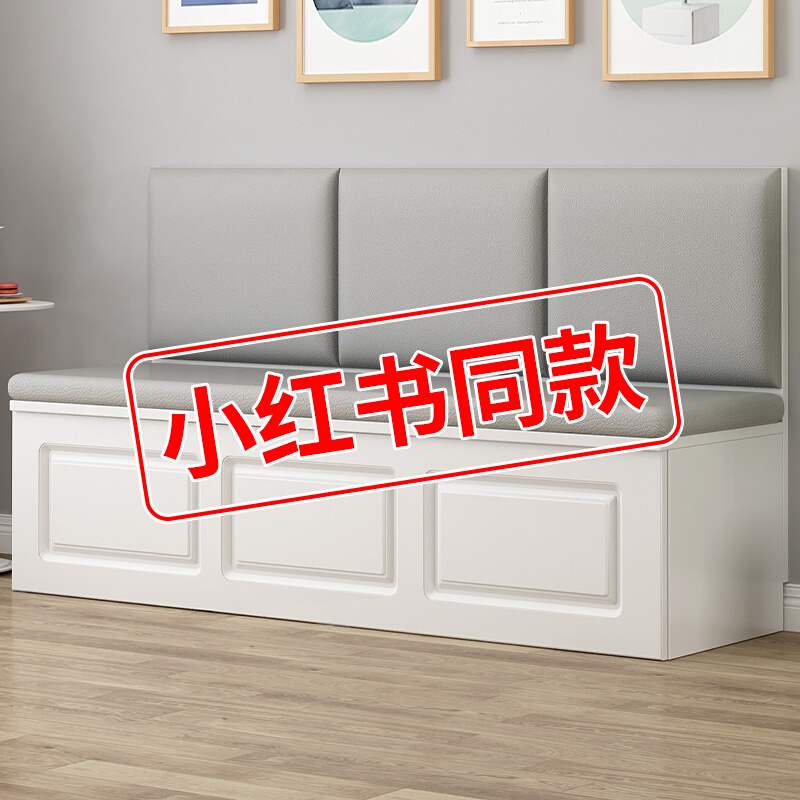 实木卡奶茶店酒吧软包储物卡座