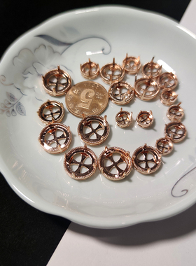 戒面托保色手工簪子材料diy