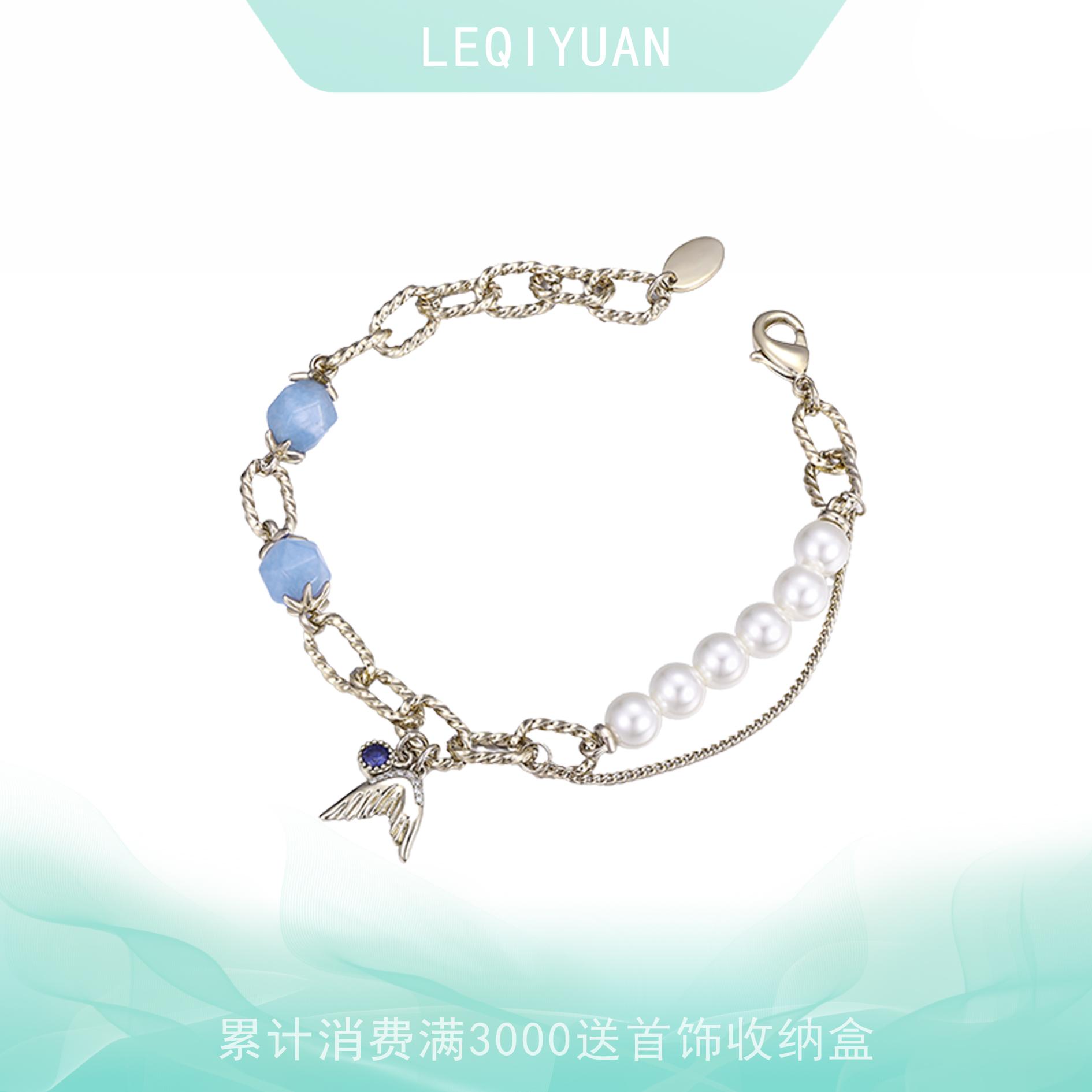 铜镀咖啡金小众手链女小清新手链