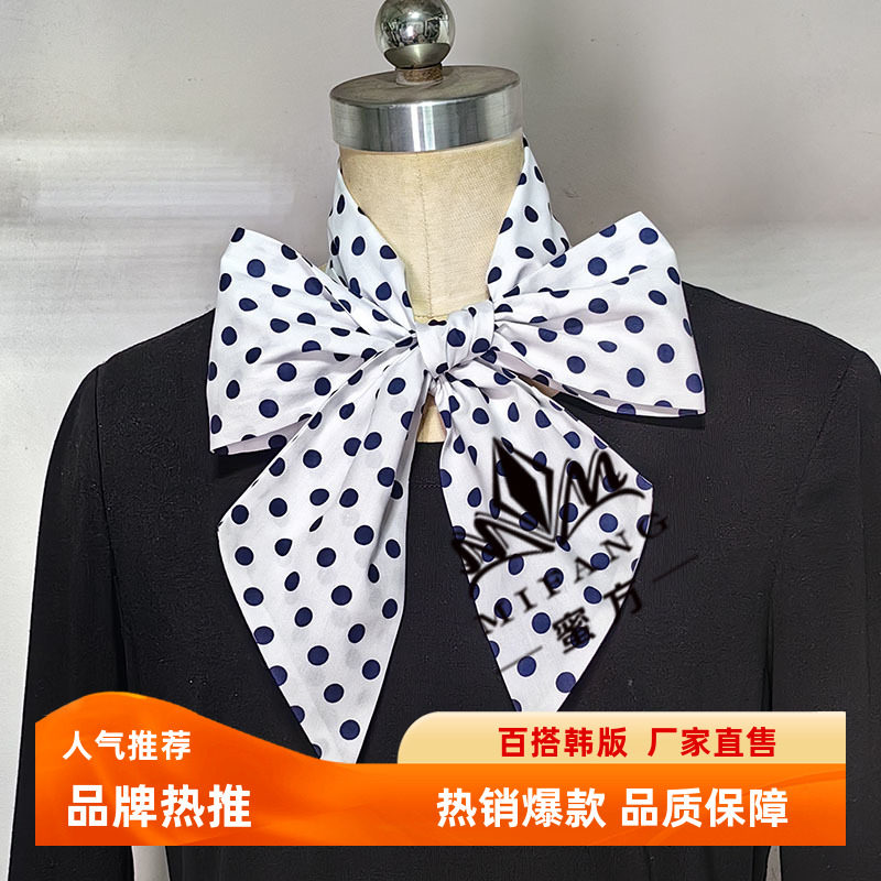 飘带手打复古大蝴蝶结韩版领巾飘带时尚百搭装饰衣服领饰假领子秋