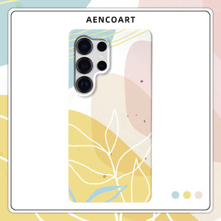 「叶语」花卉适用三星GalaxyS26Ultra手机壳S25u半包磨砂硬壳S24 保护套plus全包肤感简约日韩ins小清新创意