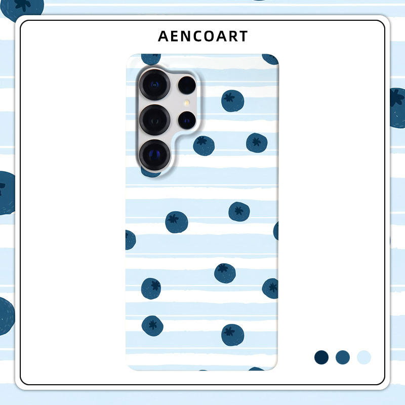 「漫野系列蓝莓」水果适用三星GalaxyS26Ultra手机壳S25u半包磨砂硬壳S24+保护套plus全包肤感小清新简约ins