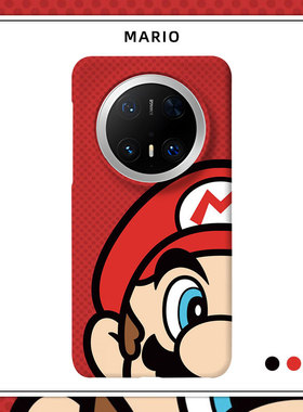 卡通适用华为MATE60磨砂硬壳50手机壳MATE80PROMAX半包肤感40保护套MATE70PRO+游戏高级感创意潮流个性红色