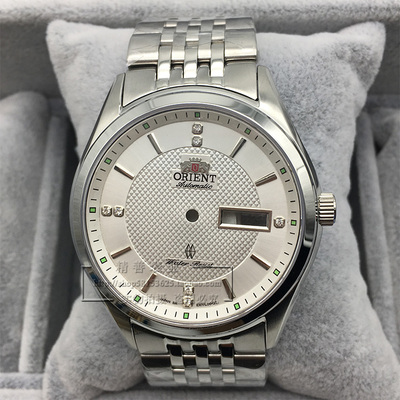 双狮装46941 46943机芯全钢实心表壳蓝宝石男款镶钻手表配件包邮