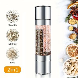 Manual Stainless Steel Salt and Pepper Grinder, Adjustable C
