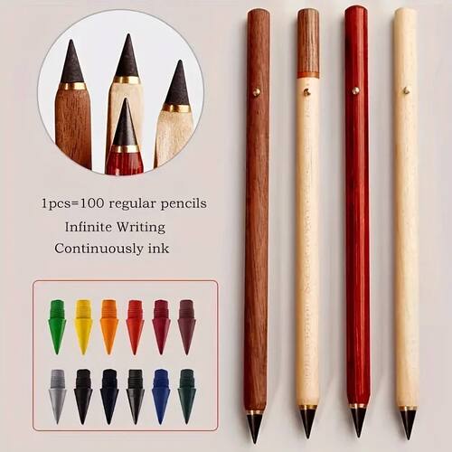 1pc penci+12color nib，Permanent Pencil Unlimited Writing So
