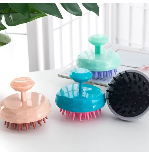 Adult head Massage Shampoo brush Silicone shampoo brush