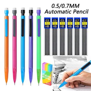 New Creative 5Color Mechanical Pencil Set With Top Eraser, 0