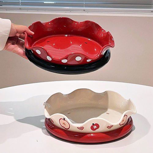 Fruit tray with draining capacity, large capacity household