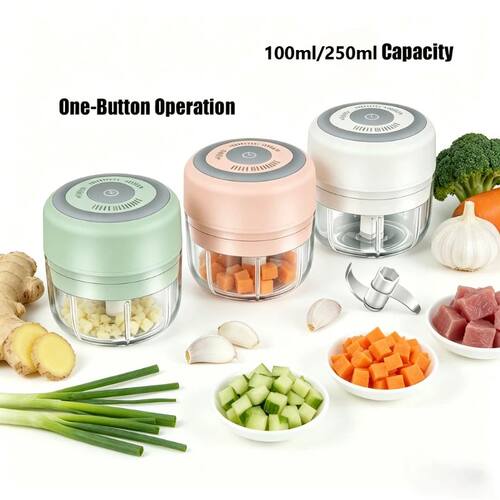 2026 Mini Electric Garlic Chopper Rechargeable, Ginger Onion