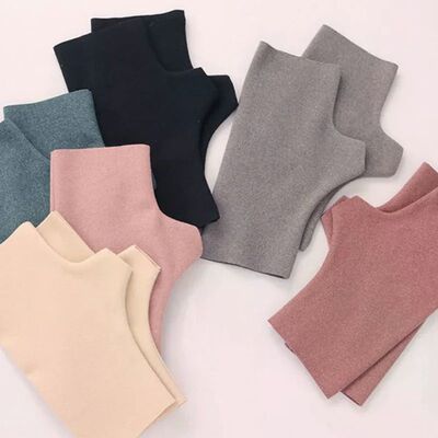 1Pair Autumn Winter Warm Soft Velvet Half Finger Gloves For