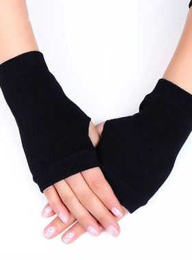 Unisex Combed Cotton Fingerless Gloves Fingerless Finger Glo