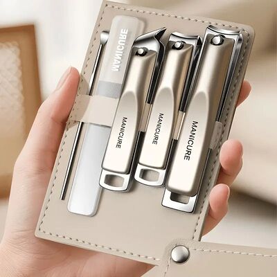 5Pcs Precision Manicure Pedicure Set Stainless Steel Nail Cl
