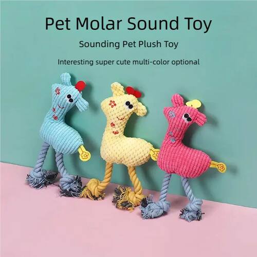 Dog plush toys, voice activated interactive toys, bite resis