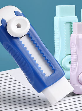 Colored Push Pull Erasers Sliding Retractable Rubber Pencil