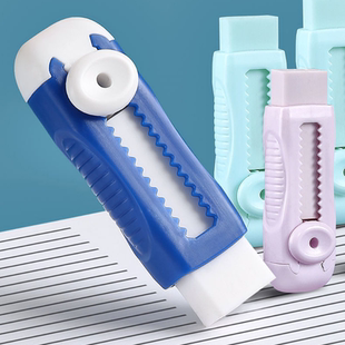 Colored Push Pull Erasers Sliding Retractable Rubber Pencil