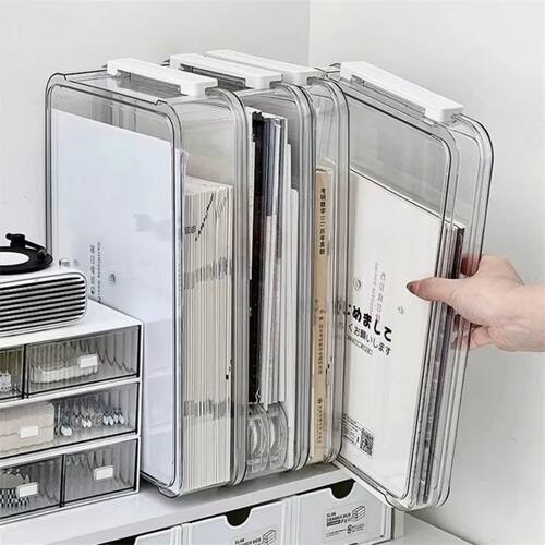 Stackable A4 Stackable Storage Box Plastic Dustproof And Moi