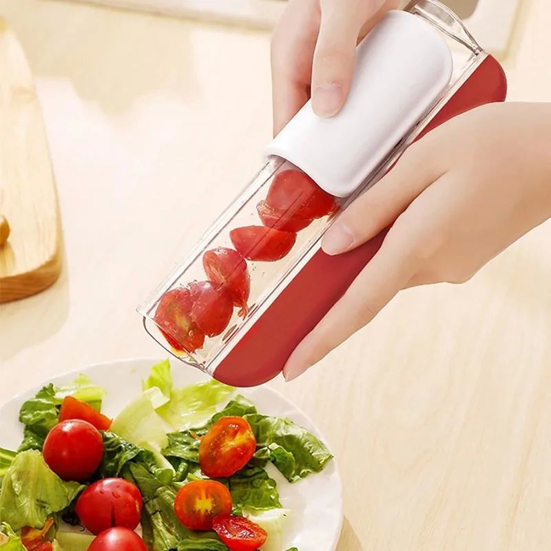 Tomato Grape Cherry Slicer Fruit Vegetable Salad Manual Slic
